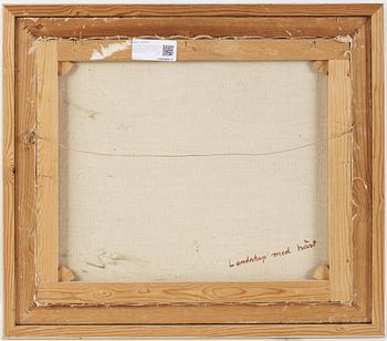 SVEN ERIXON, mixed media on greaseproof paper on canvas.