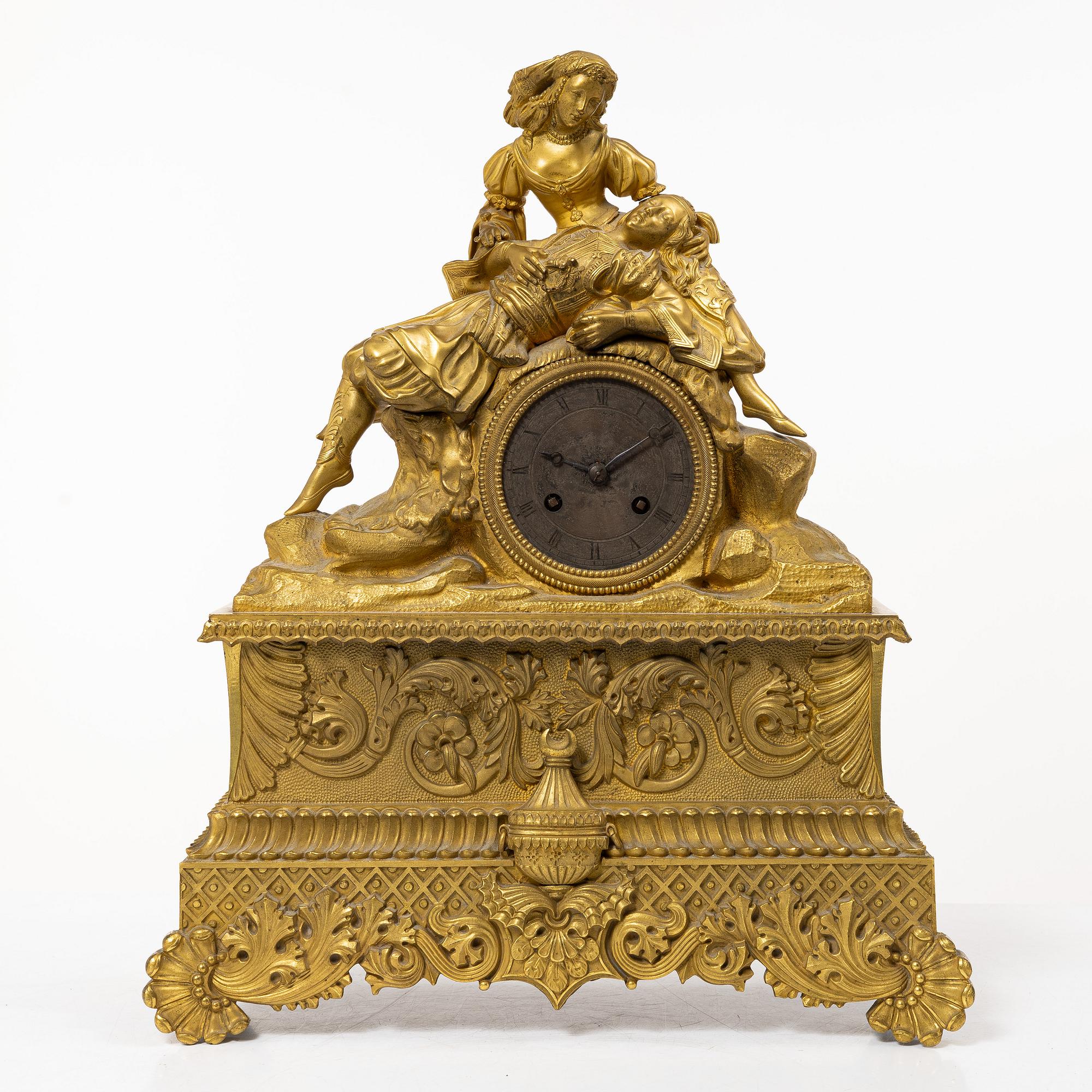 Table pendulum clock, Neo-Renaissance, mid-19th century.