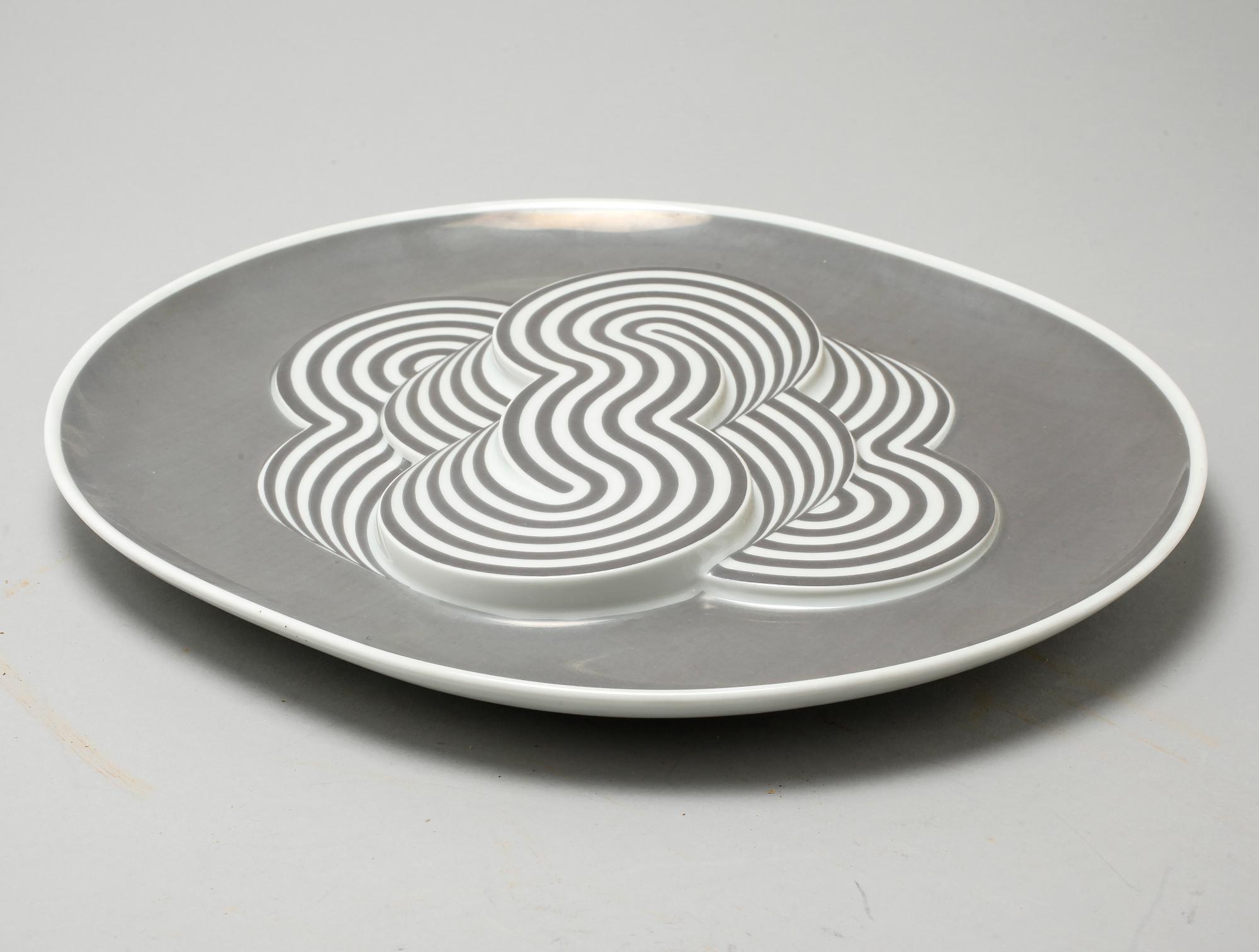 A wall decoration porcelain, Natale Sapone, Rosenthal, 1972.