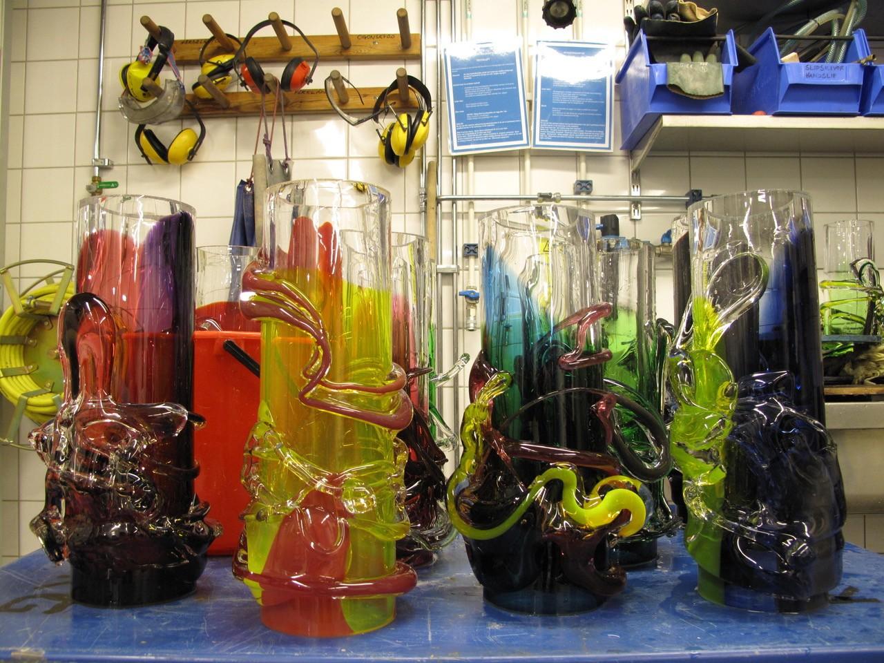 Martin Wickström, & Ulf Kihlander, a glass lantern, executed at Konstfack for Operakällaren, Stockholm, 2008.