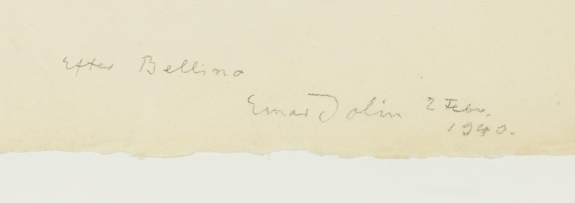 Einar Jolin, "Efter Bellini".