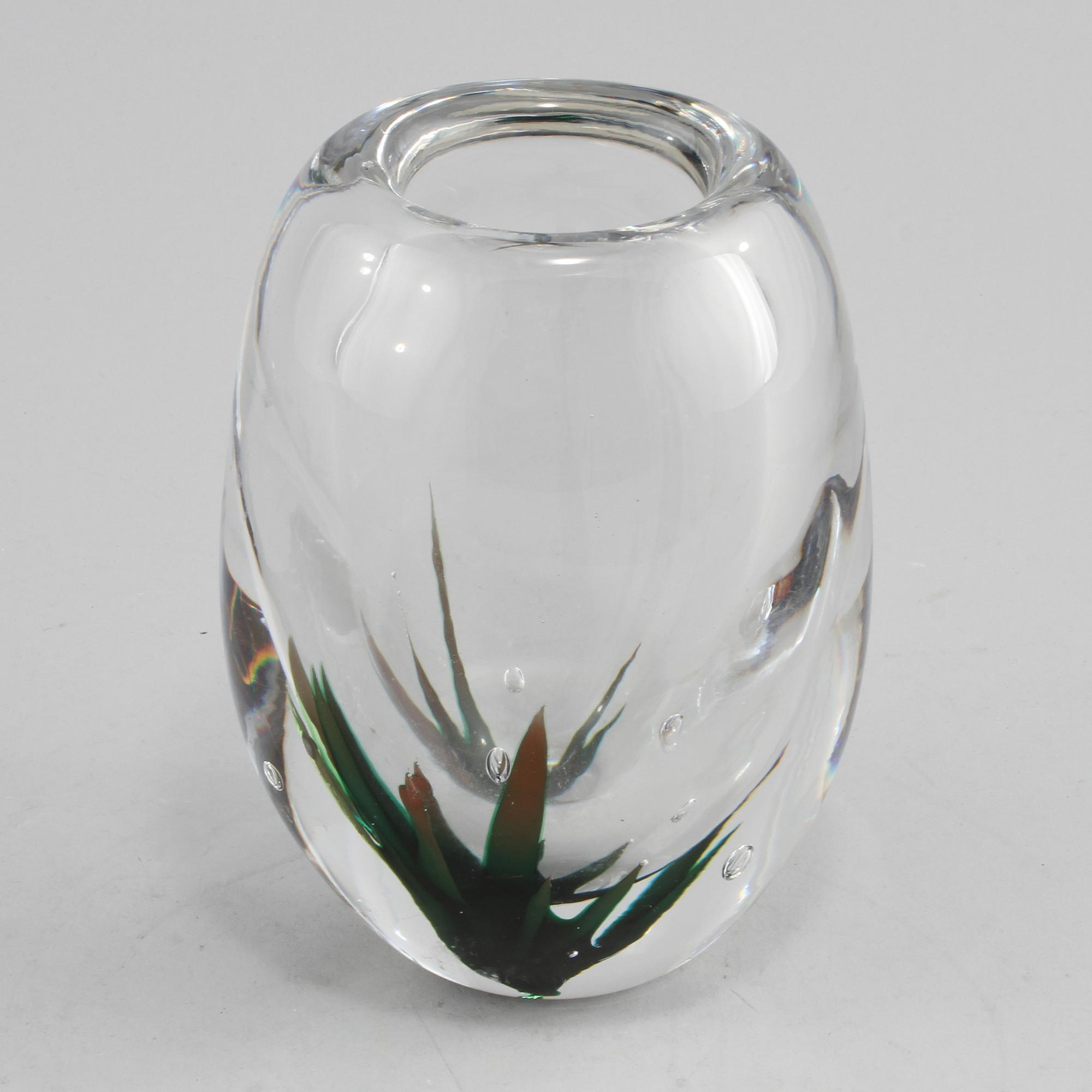 VAS, glas, Vicke Lindstrand, Kosta, 1900-talets andra hälft.