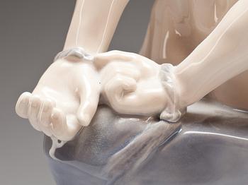 FIGURGRUPP, porslin, Theodor Lundberg, Royal Copenhagen, 1897.