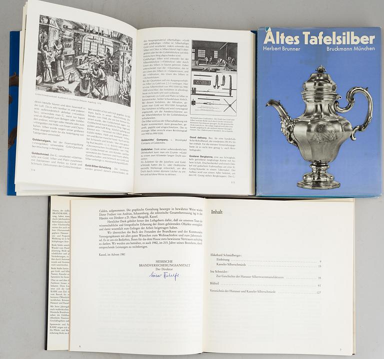 BOOKS, 5 vol. About gold and silver.