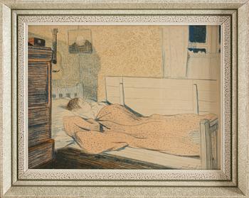 ROLAND SVENSSON, krita på papper, signerad.