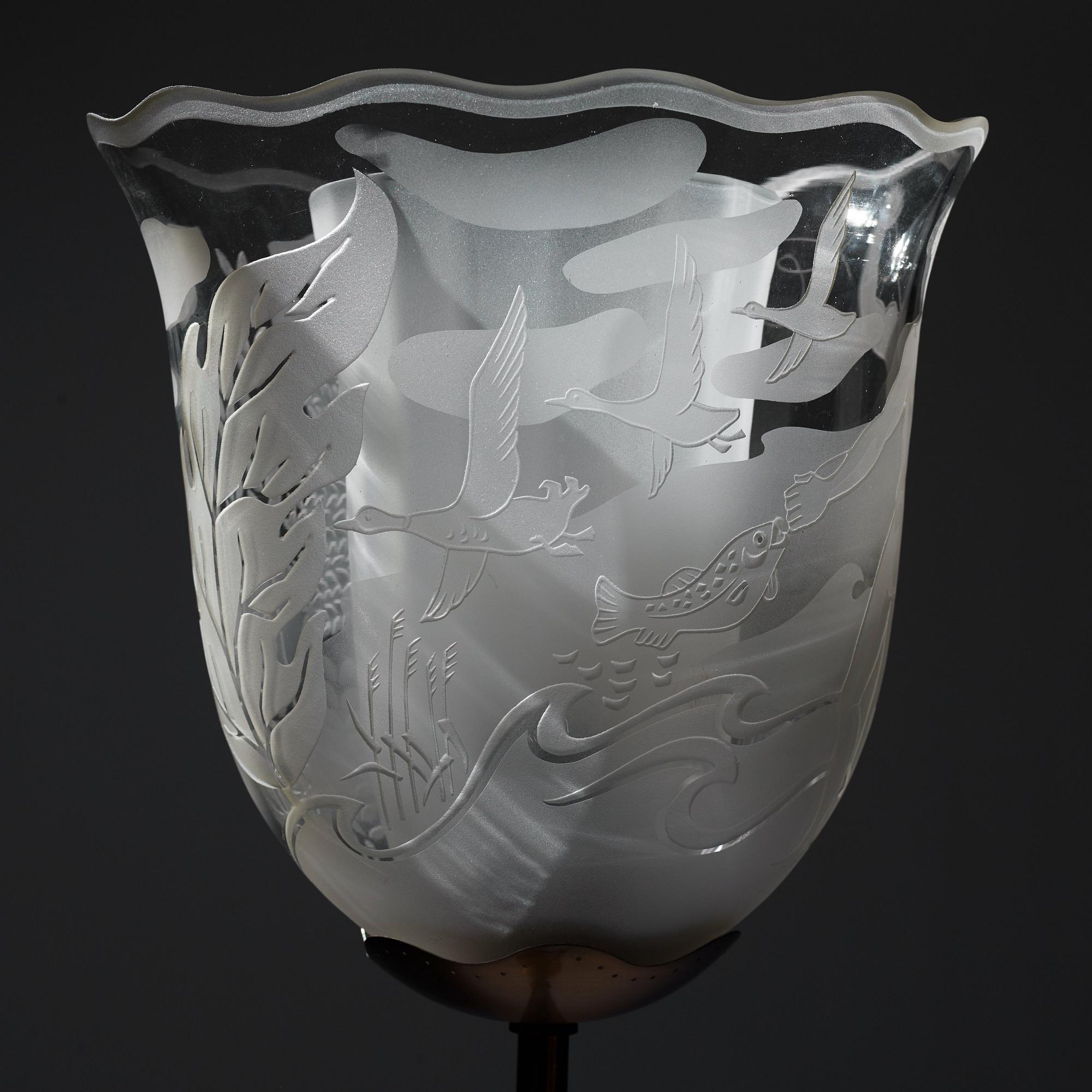 Bo Notini, a Swedish Modern floor light, Glössner & Co, Sweden, 1940-50s.