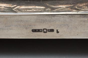 KANDELABRAR, ett par, nysilver, GAB, empirestil.