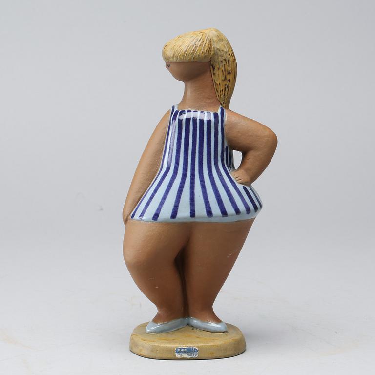 LISA LARSON, figurin,"DORA", stengods, Gustavsberg.
