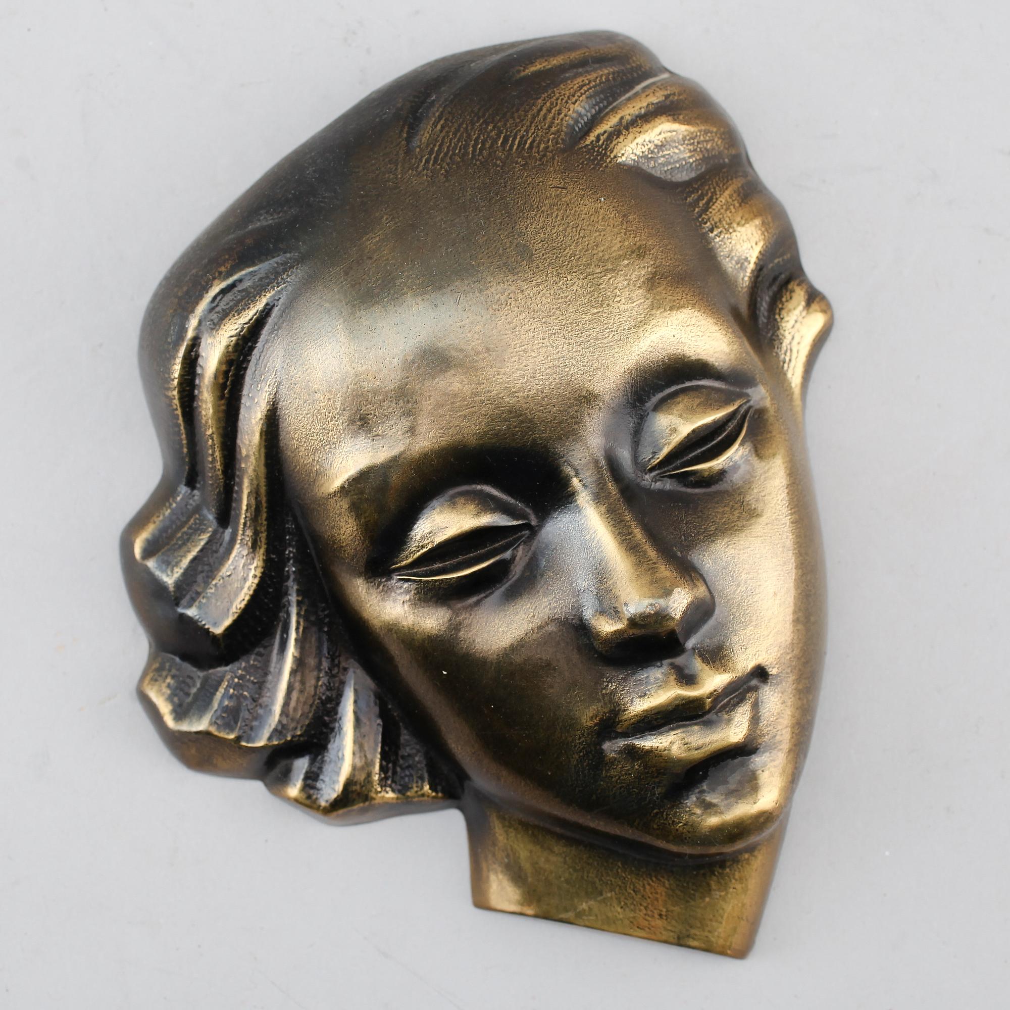 VÄGGRELIEF, brons, 1900-talets mitt.