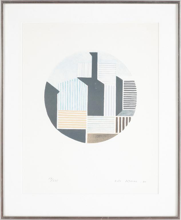 OLLE NYMAN, färglitografi, signerad o numrerad 14/275, daterad -85.