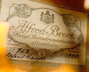 12-string lute, Alfred Brock, Stockholm, 1929.
