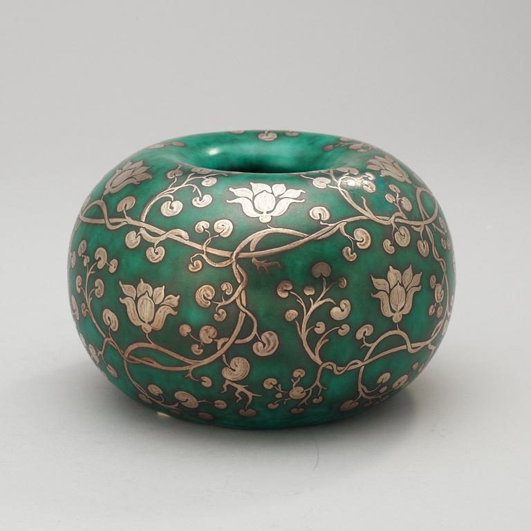 A Wilhelm Kåge Argenta stoneware jar, Gustavsberg 1934.