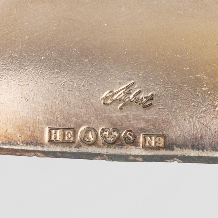 Silverföremål, 9 delar, bland annat Eric Råström, Råströms Silver- O Nysilverfabrik, Stockholm, 1955.