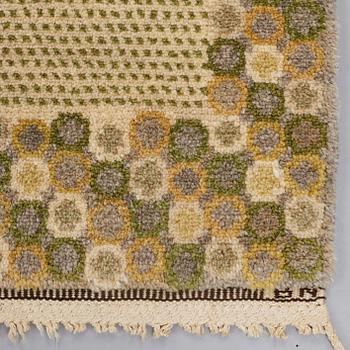 Barbro Nilsson, A CARPET, "Gråingen" probably, knotted pile, ca 223 x 144,5 cm, signed AB MMF BN.
