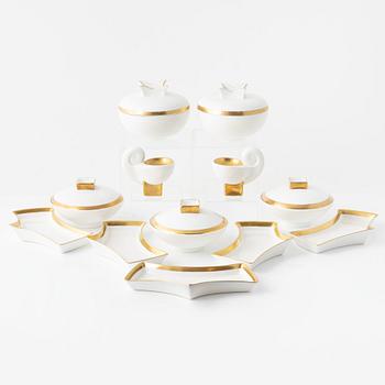 Karin Björquist, a group of twelve 'Nobel' bone china service parts, Rörstrand.