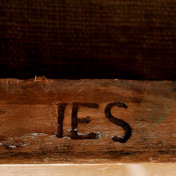 KARMSTOL, empire, 1800-talets första hälft, sign IES.