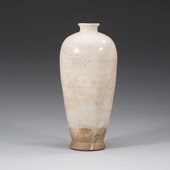 A white glazed 'Meiping' vase, Song dynasty (960-1279).