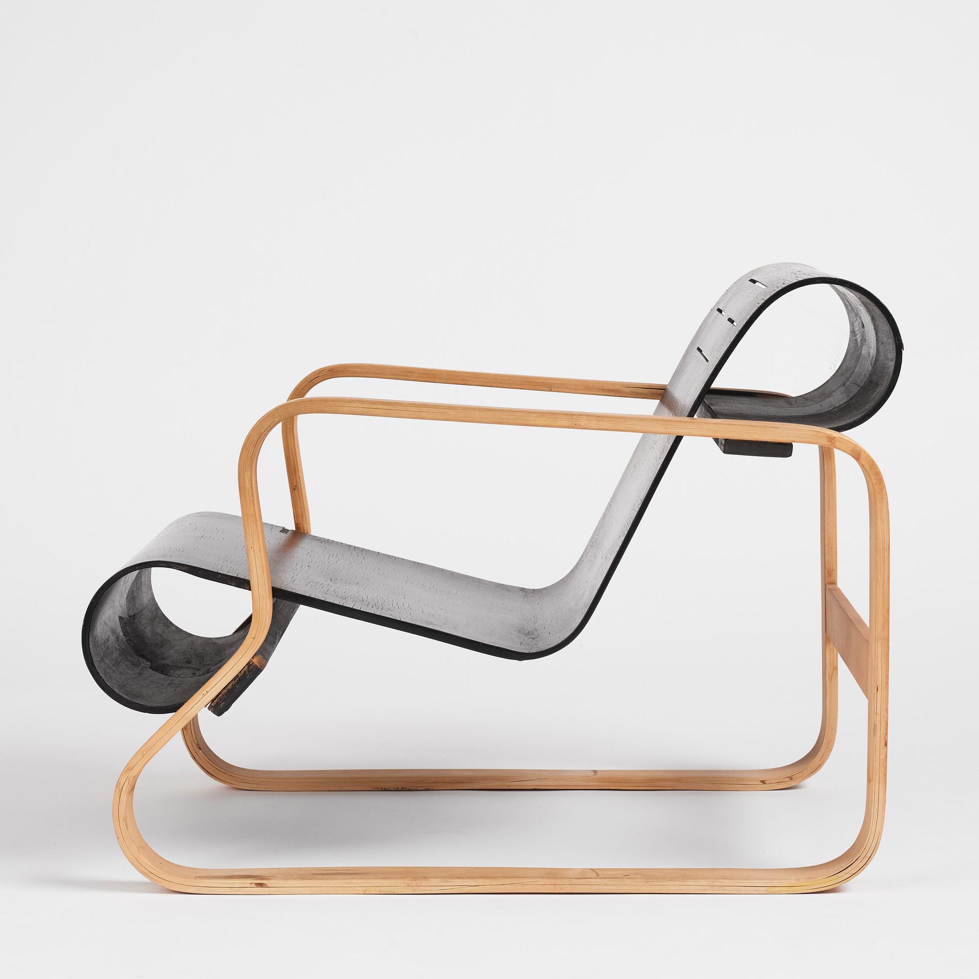 Alvar Aalto, fåtölj, "nr 41 Paimio" O.y Huonekalu-ja Rakennustyötehdas, Finland, 1930-40-tal.