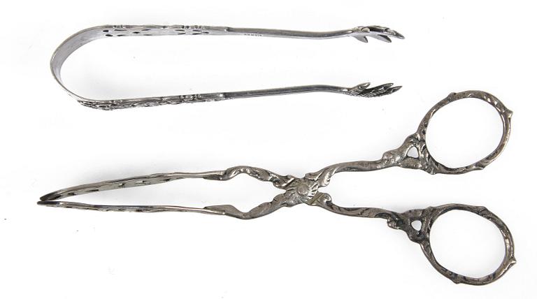 PARTI SILVER, ca 40 delar, 1900-tal. Vikt 745 gr.