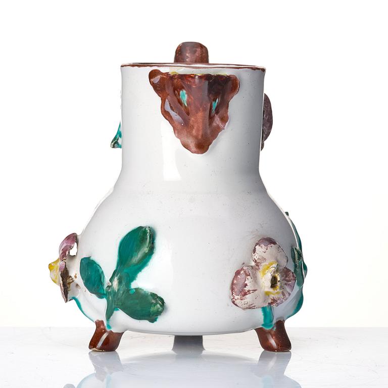 A Swedish Marieberg faience ewer, 18th Century.