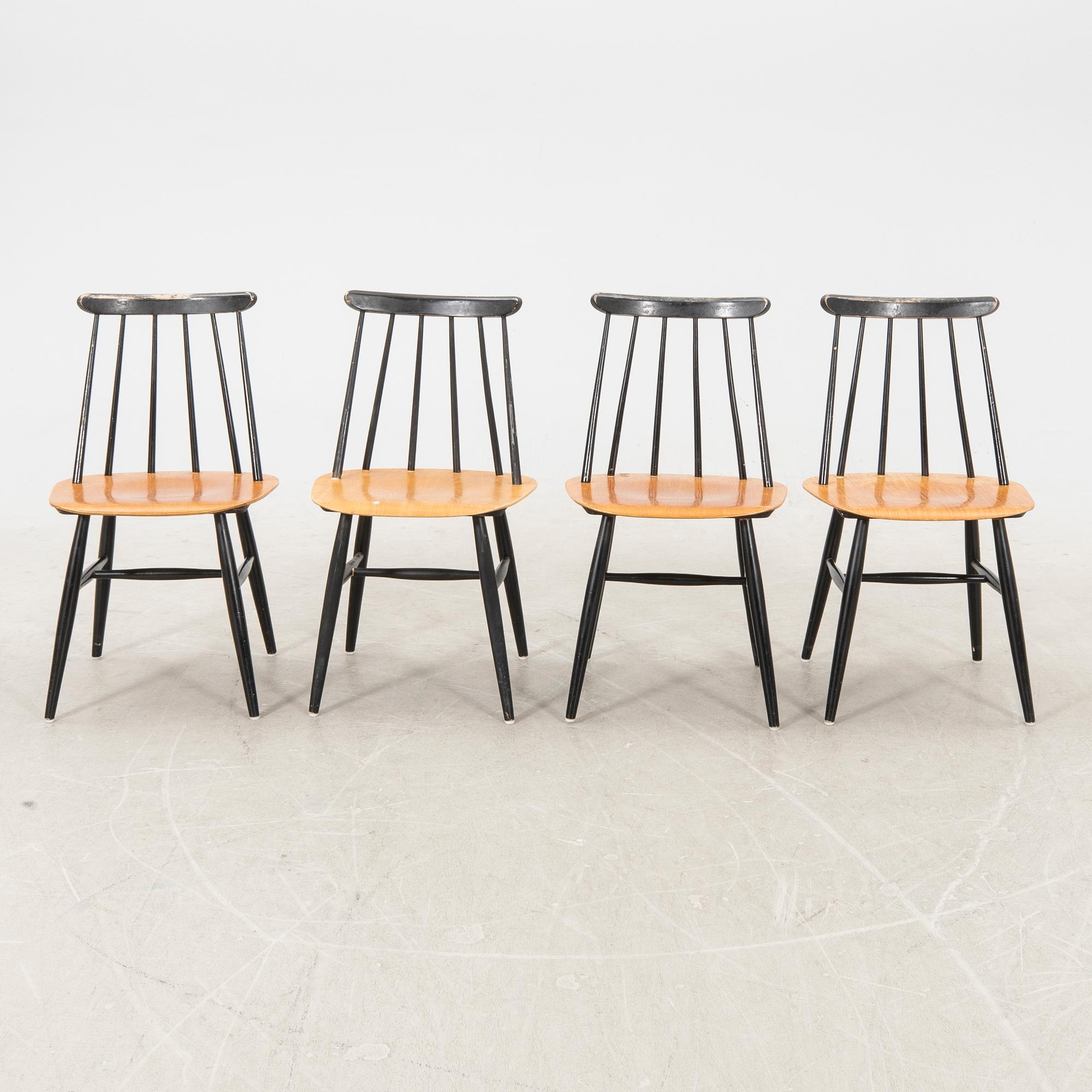 Ilmari Tapiovaara, chairs, 5 pcs "Fanett", Edsbyverken, 1960s.
