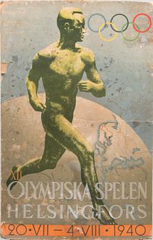 ILMARI SYSIMETSÄ, KISAJULISTE, XII. Olympiska Spelen Helsingfors 1940.