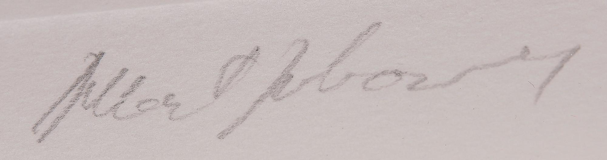 ALBERT JOHANSSON, färglitografi. Sign och numr E.A. V/XXX,