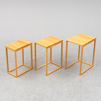 A 'Trio' nesting table by Ulla Christiansson, K Anderson & Söner.