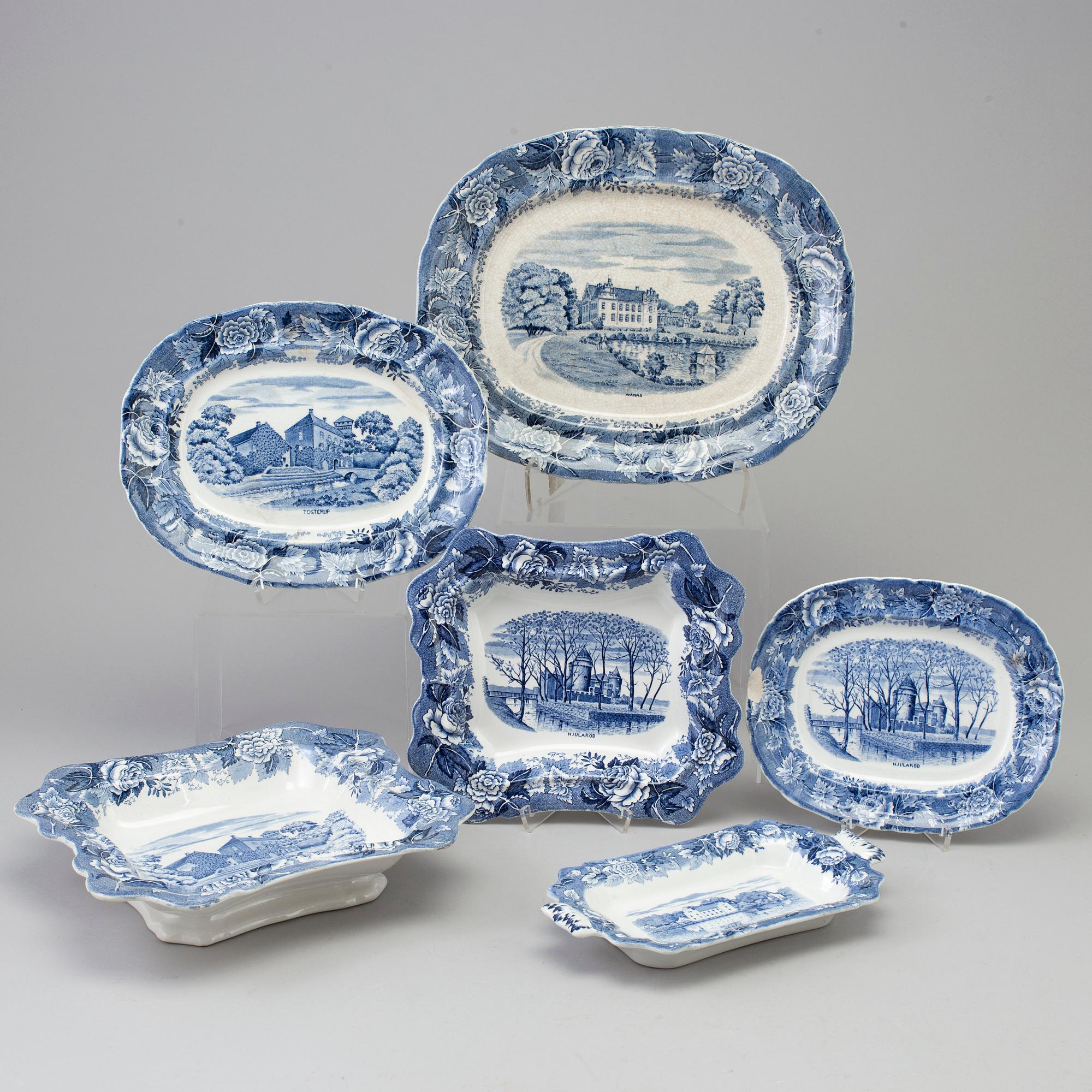 MATSERVIS, flintgods, 140 delar, "Skåne", Rörstrand, tillverkad mellan 1915-1930.