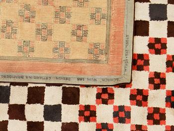 MATTA, tuftad, "Schack", Catharina Bramberg och Ingrid Dessau, Kasthall Ateljé. 246 x 454 cm.