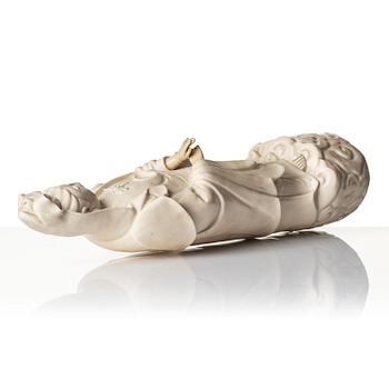 A blanc de chine figure of Guanyin, Qing dynasty.