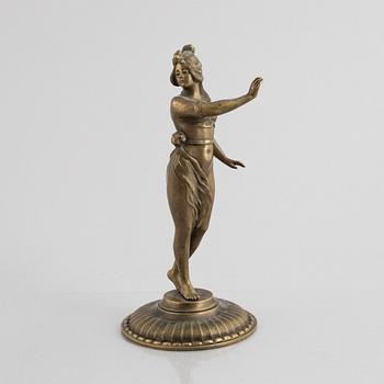 A decorative bronze sculpture, Art Nouveau, circa 1900.