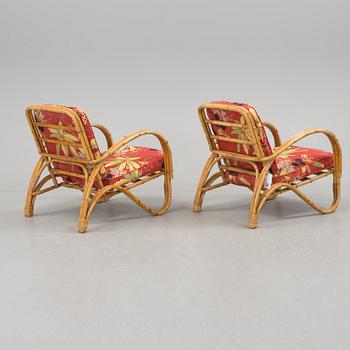 A bambu furniture suite from E.W. Ottosson korgmöbelfabrik, Stockholm, 1940's.