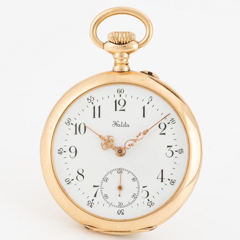 Halda, pocket watch, 41 mm.