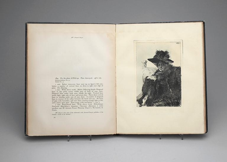 BÖCKER, 2 volymer, Karl Asplund, Zorn´s Engraved Work, A.B Bukowskis Konsthandel, Stockholm, 1920.