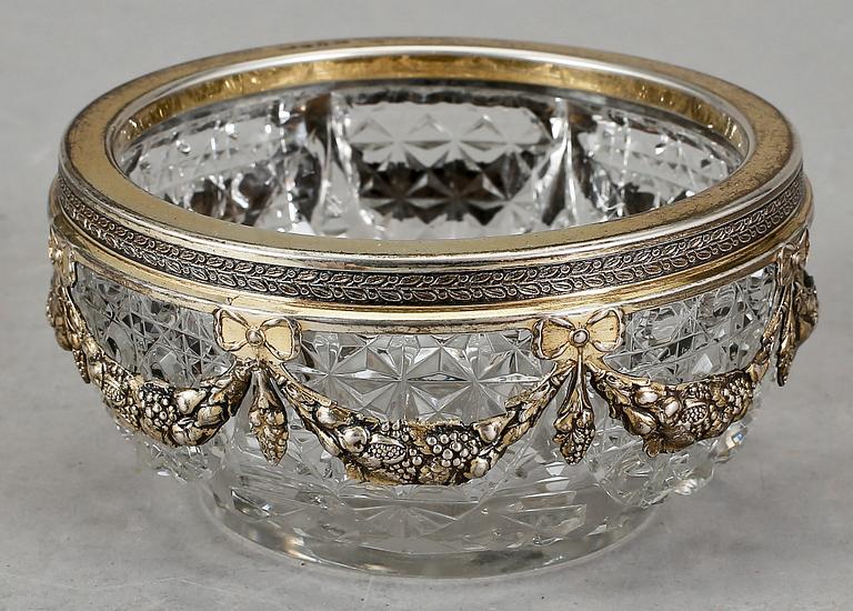 SKÅL, glas och silver, CG Hallberg, Stockholm, 1904.