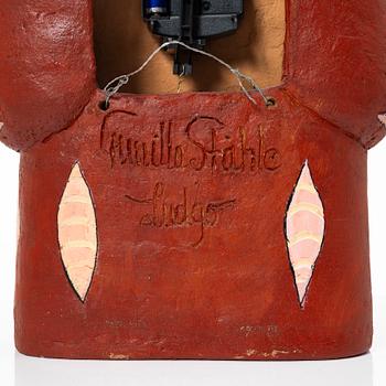 Gunilla Ståhle, a wall clock, own studio, Nyköping.