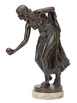 221. Walter Schott, Lady playing with a ball.