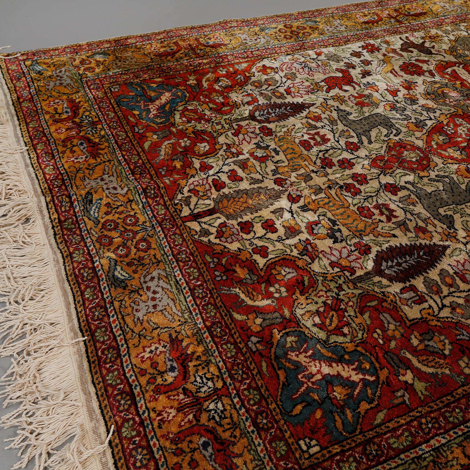 MATTA, Kayseri, part silk, old, 224 x 150 cm.