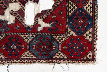 Fragment of an antique Karakecili, Bergama region, 160 x 113 cm.