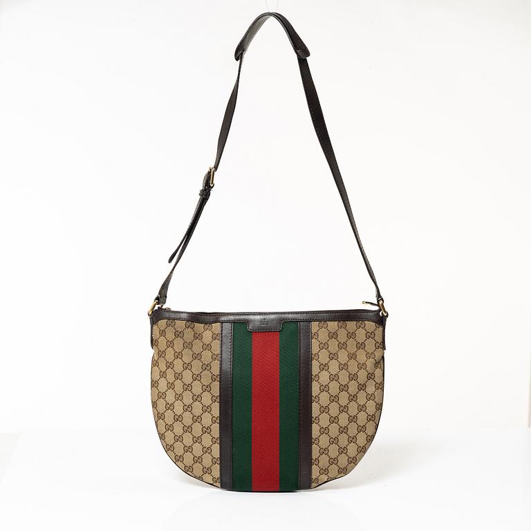 Gucci, Bag, "Vintage Web Saddle GG Bag".