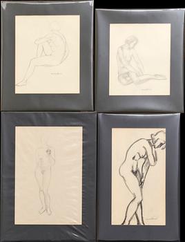 MAX WALTER SVANBERG, four signed and dated drawings.