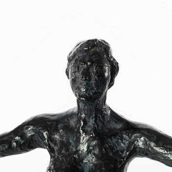 Gudmar Olovson, sculpture. Signed. Numbered. Foundry mark. Bronze, height 47.5 cm, length 35 cm.