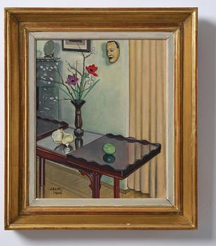 Einar Jolin, Still life with anemones and willow.
