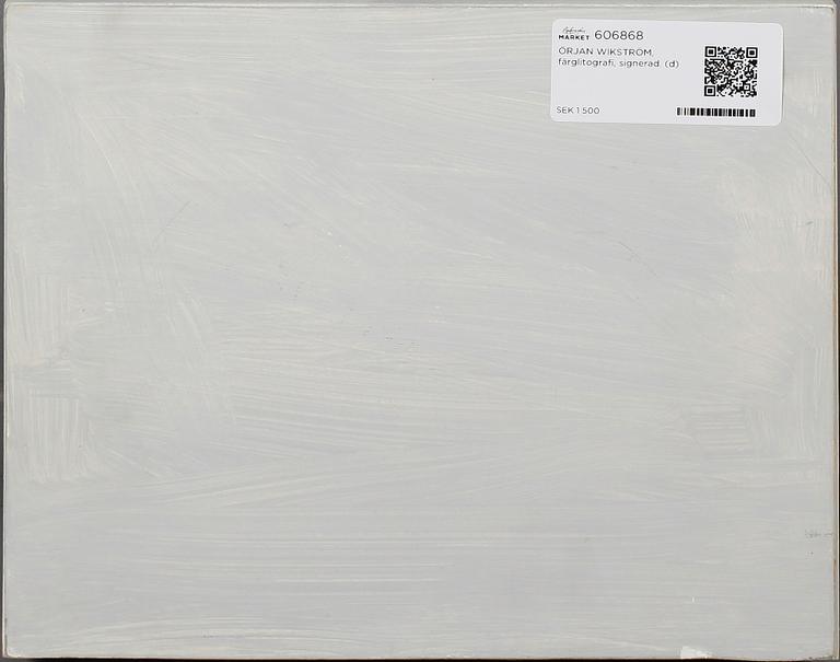 ÖRJAN WIKSTRÖM, färglitografi, signerad.