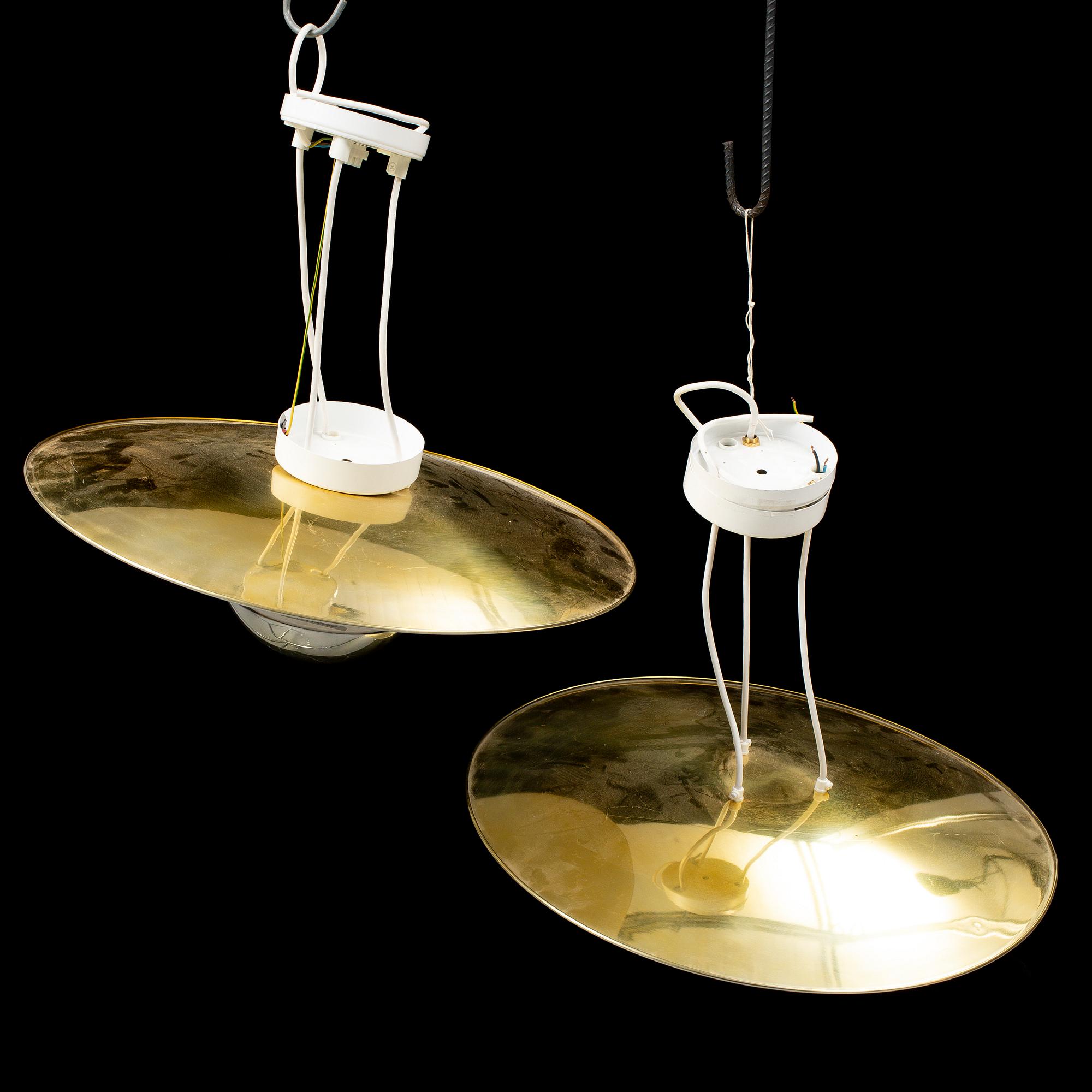 HANS-AGNE JAKOBSSON, a pair of ceiling lights, Markaryd.