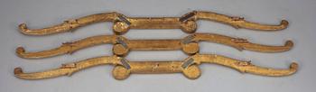 CORNICE, gilded wood, early 19th century.