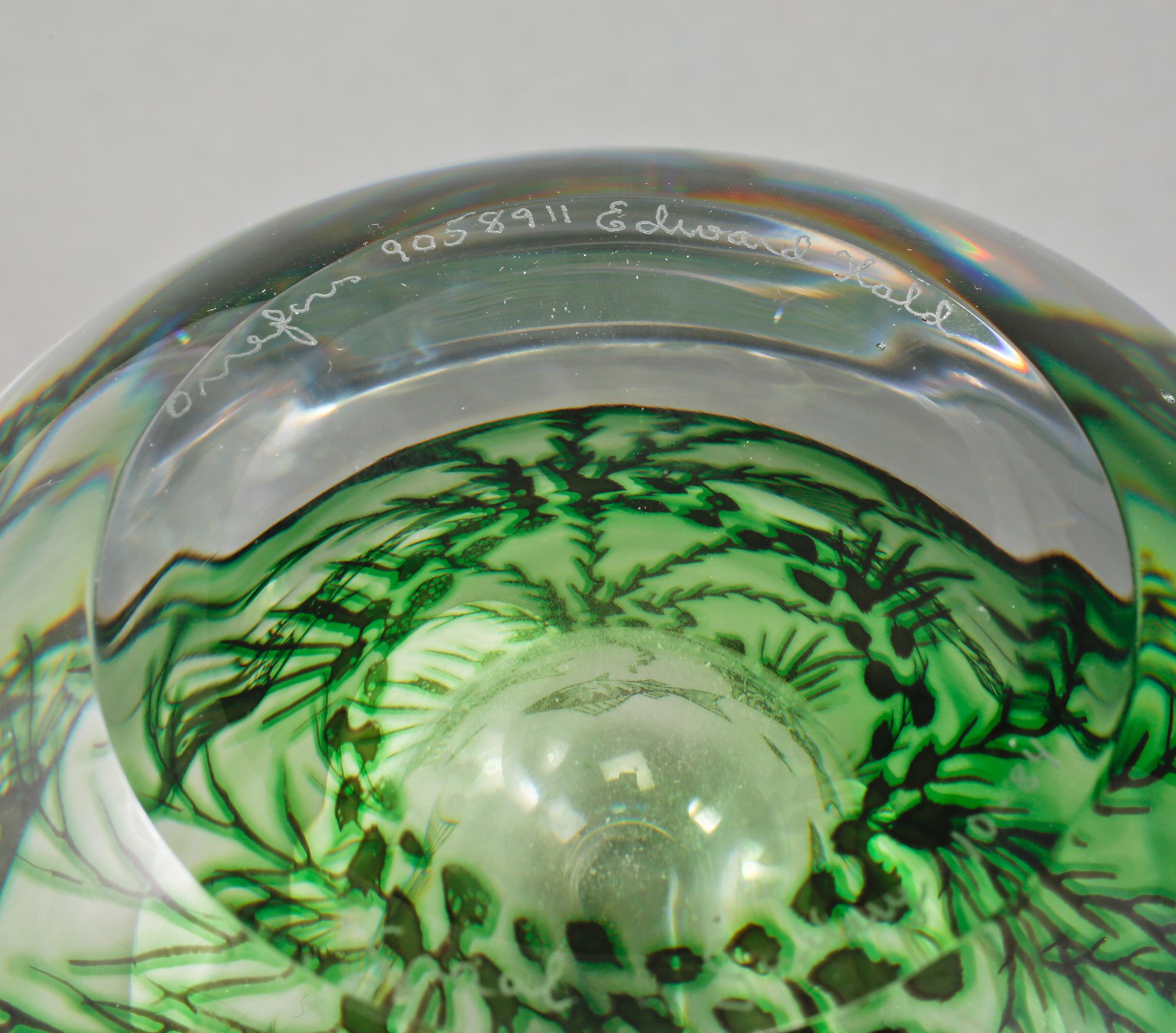 VAS, glas, "Fiskgraal", Edward Hald, Orrefors, 1900-talets andra hälft.