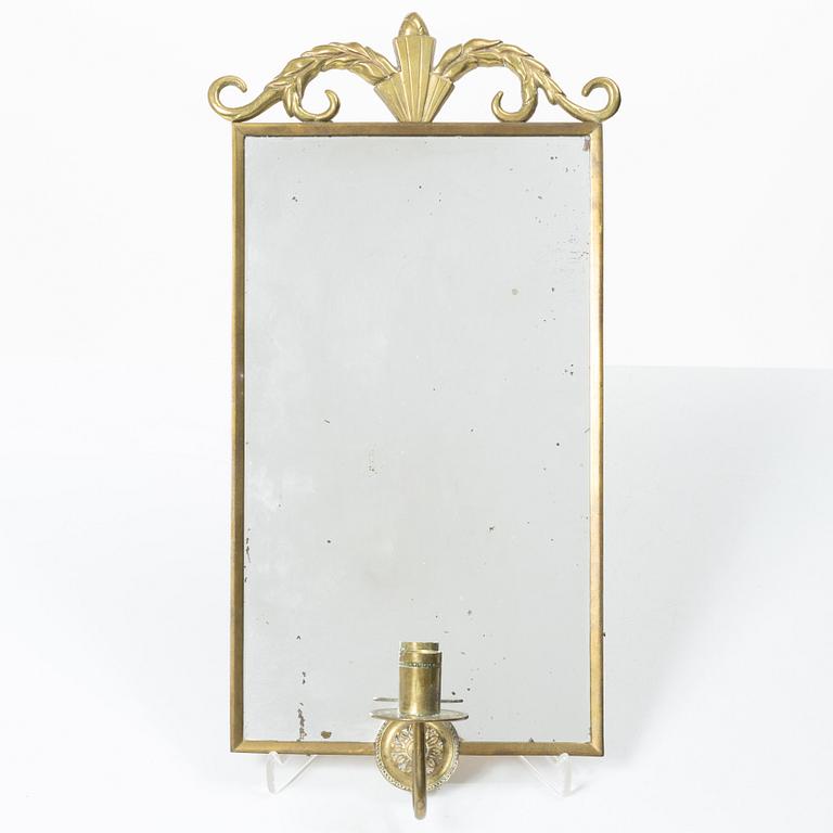 Lars Holmström, attributed to, a mirror sconce, Swedish Grace, 1920s.