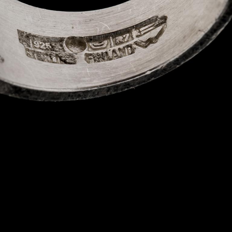 RING, sterlingsilver, Lapponia, Finland, 1970. Vikt ca 15 g.